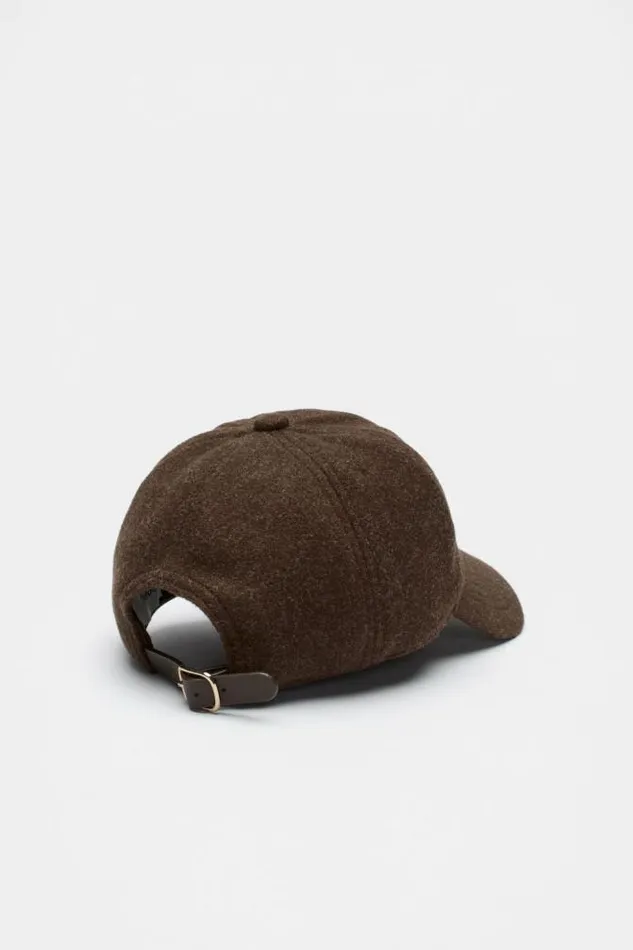 Women Hats and Gloves Seed Heritage Felt Cap Dark Espresso