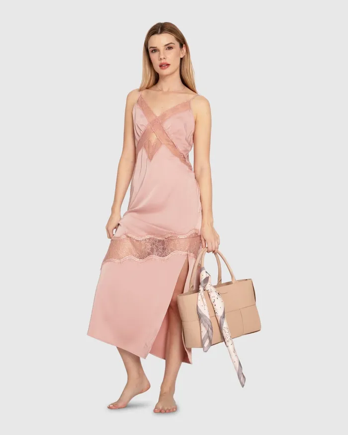 Women Heavenly Bodies Lace Slip Dress 8211 Rose Dresses Belle and Bloom Women Heavenly Bodies Lace Slip Dress 8211 Rose Dresses Belle and Bloom
