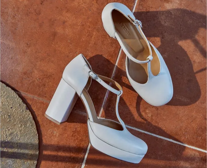 Women High Heel Audley Shoes High Heel Leather Shoe Henk Beige