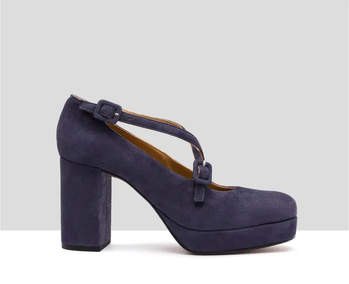 Women High Heel Audley Shoes High Heel Leather Shoe Idoia Violet