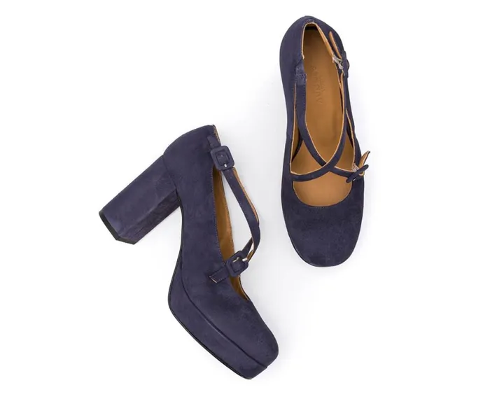 Women High Heel Audley Shoes High Heel Leather Shoe Idoia Violet