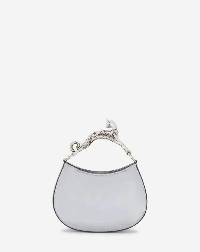 Women Hobo Lanvin Hobo Cat Metallic Leather Bag Silver Women Hobo Lanvin Hobo Cat Metallic Leather Bag Silver