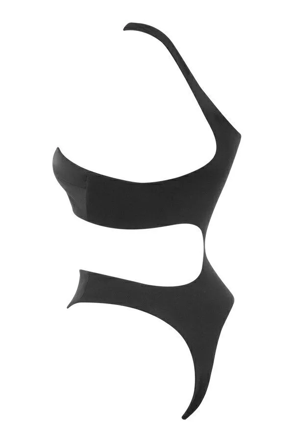 Women Jacinta Black Cut Out Bodysuit House Of CB Tops Women Jacinta Black Cut Out Bodysuit House Of CB Tops