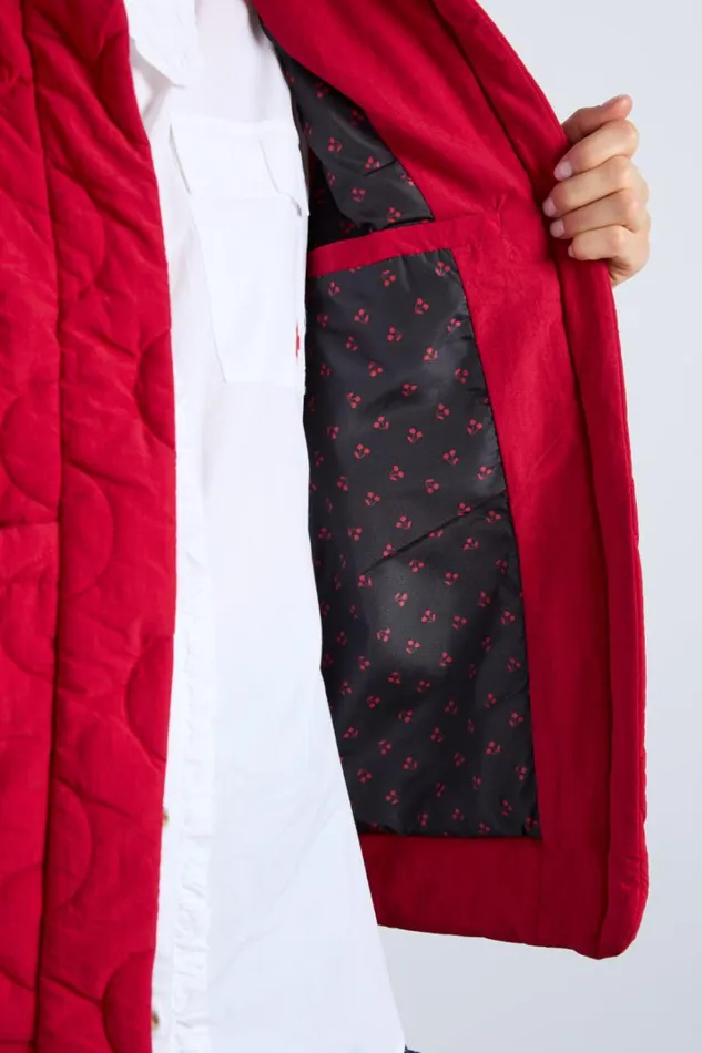 Women Jackets and Coats Damson Madder Celeste Gilet 8211 Chilli Red