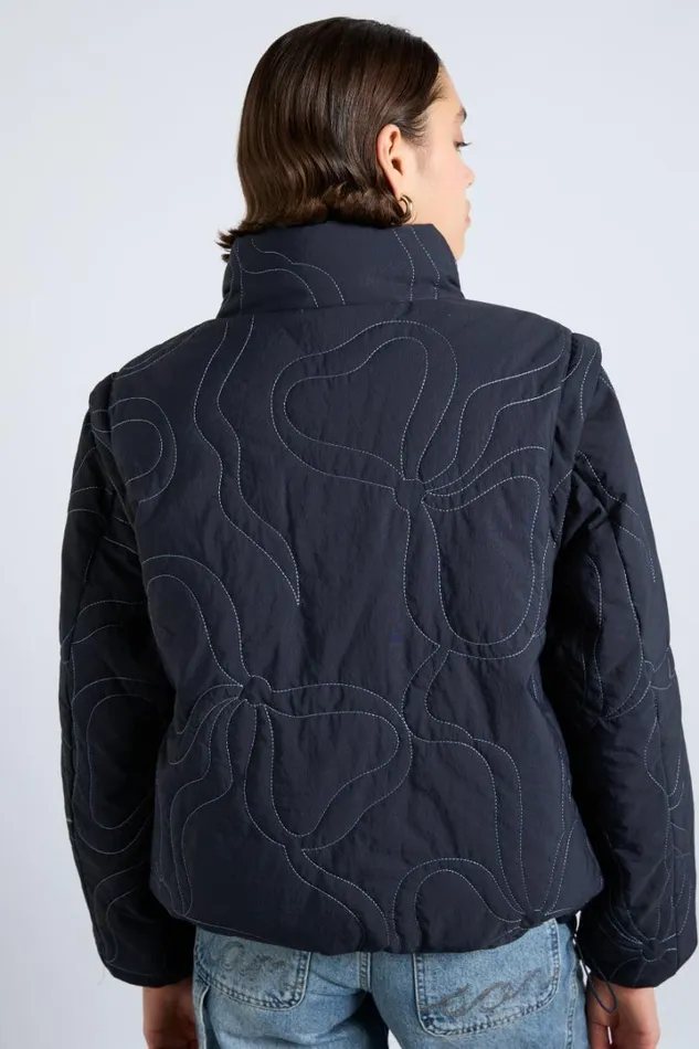 Women Jackets and Coats Damson Madder Jennifer Puffer 8211 Bow Stitch