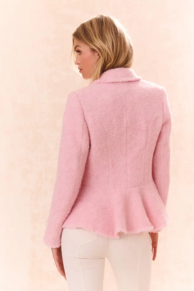 Women Jackets and Coats LoveShackFancy Morrow Tailored Jacket Heavenly Pink