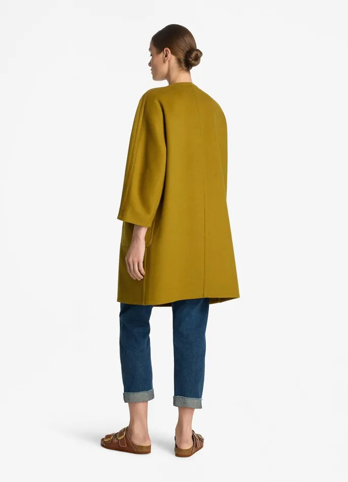 Women Jackets and Coats St John Doubleface Wool And Cashmere Blend Jacket Olive Women Jackets and Coats St John Doubleface Wool And Cashmere Blend Jacket Olive