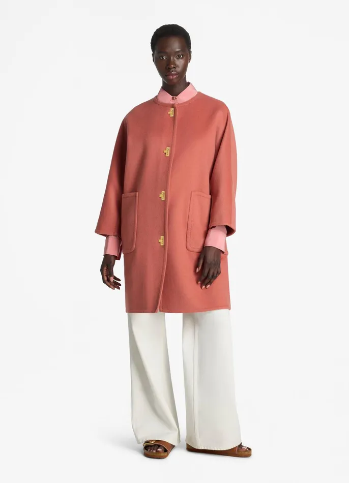 Women Jackets and Coats St John Doubleface Wool And Cashmere Blend Jacket Rouge Women Jackets and Coats St John Doubleface Wool And Cashmere Blend Jacket Rouge