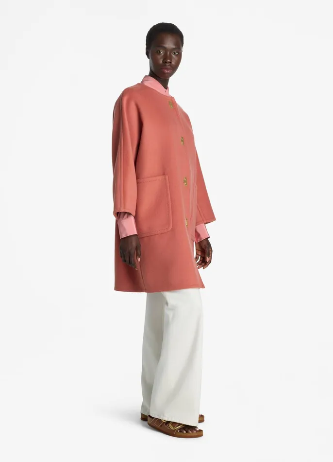 Women Jackets and Coats St John Doubleface Wool And Cashmere Blend Jacket Rouge Women Jackets and Coats St John Doubleface Wool And Cashmere Blend Jacket Rouge