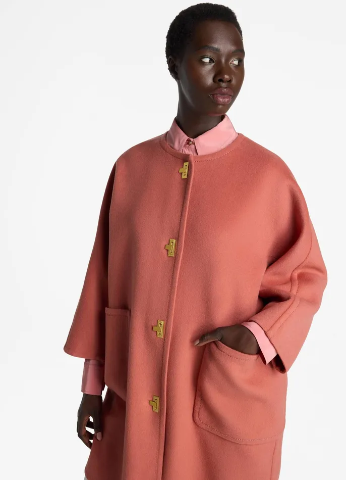 Women Jackets and Coats St John Doubleface Wool And Cashmere Blend Jacket Rouge Women Jackets and Coats St John Doubleface Wool And Cashmere Blend Jacket Rouge