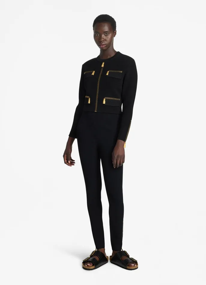 Women Jackets and Coats St John SJ Signature Trompe L039Oeil Jacket Black Women Jackets and Coats St John SJ Signature Trompe L039Oeil Jacket Black