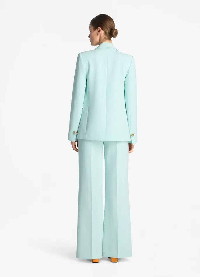 Women Jackets and Coats St John Stretch Italian Knit Cady Jacket Mint Women Jackets and Coats St John Stretch Italian Knit Cady Jacket Mint