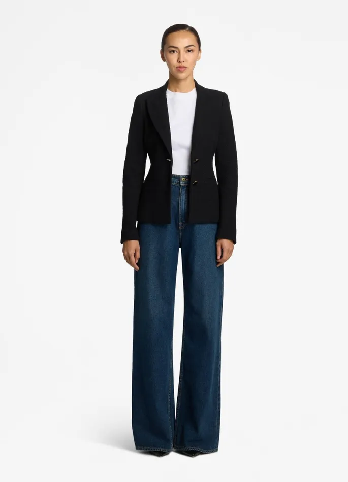 Women Jackets and Coats St John The Studio Tweed Jacket Black Women Jackets and Coats St John The Studio Tweed Jacket Black
