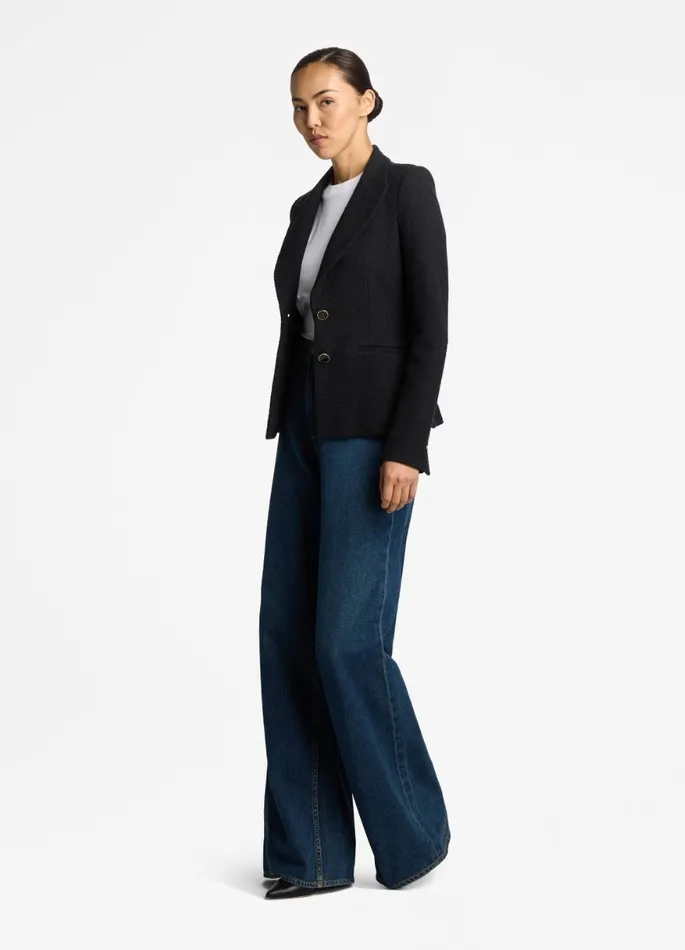Women Jackets and Coats St John The Studio Tweed Jacket Black Women Jackets and Coats St John The Studio Tweed Jacket Black