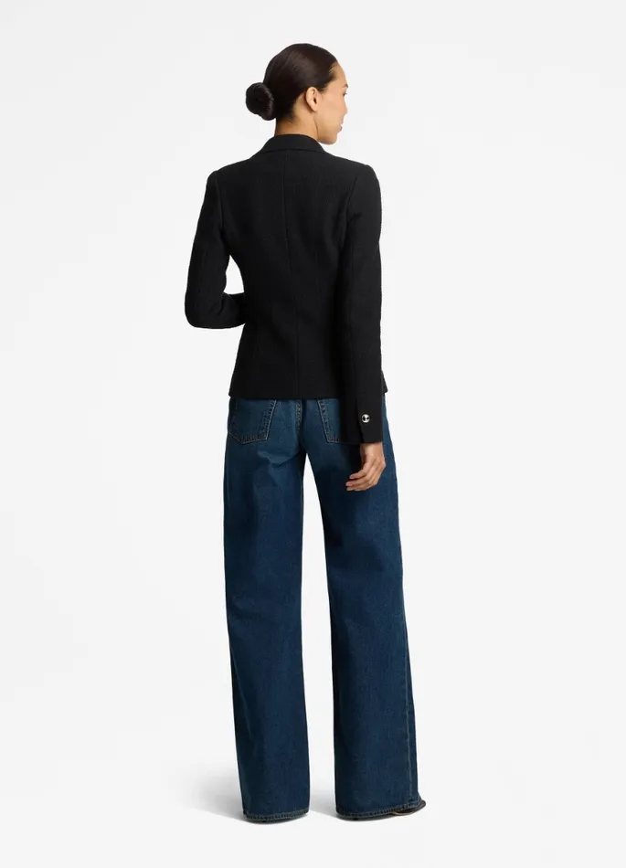 Women Jackets and Coats St John The Studio Tweed Jacket Black Women Jackets and Coats St John The Studio Tweed Jacket Black