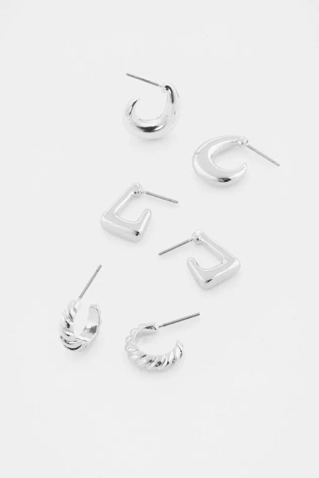 Women Jewellery Seed Heritage Essentials Ear Pack Silver