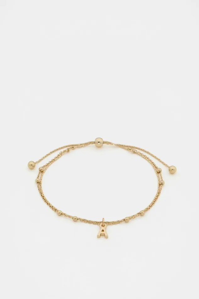 Women Jewellery Seed Heritage Gold Letter Chains Bracelet