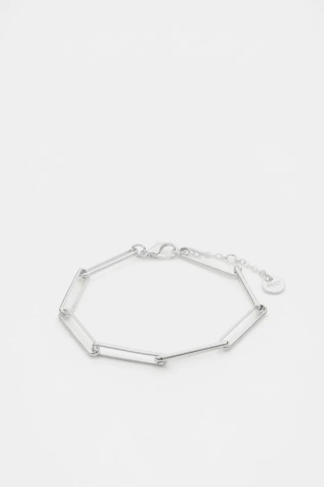 Women Jewellery Seed Heritage Long Link Bracelet Silver