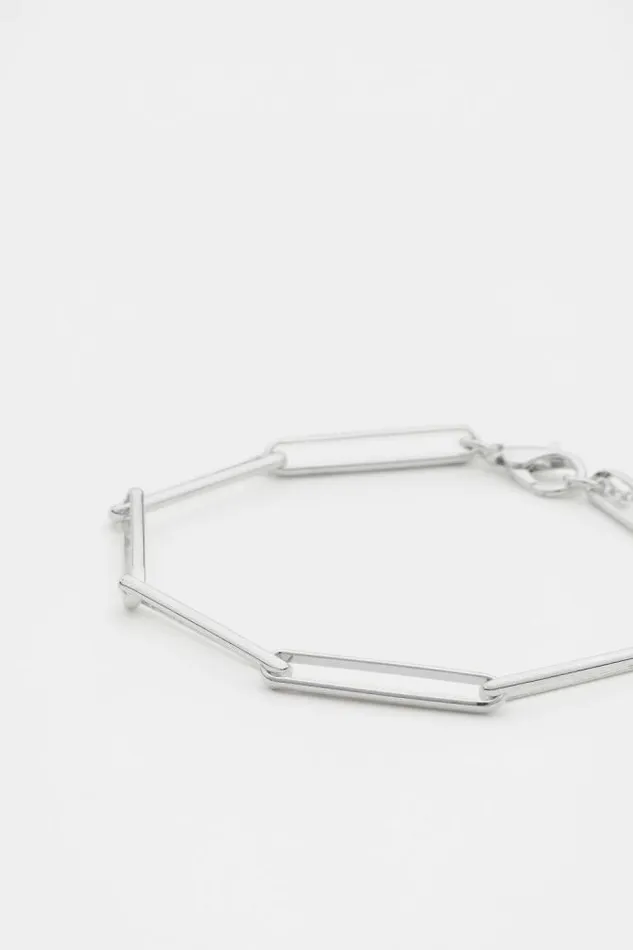 Women Jewellery Seed Heritage Long Link Bracelet Silver