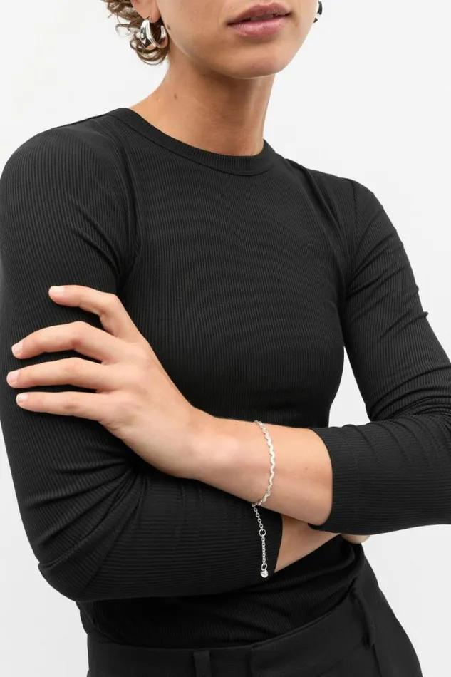 Women Jewellery Seed Heritage Ripples Chain Bracelet Silver
