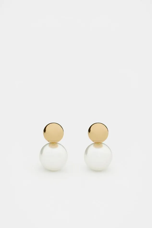 Women Jewellery Seed Heritage Round Pearl Drop Gold