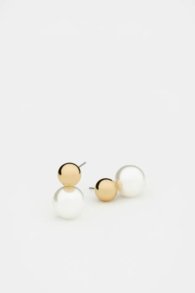 Women Jewellery Seed Heritage Round Pearl Drop Gold