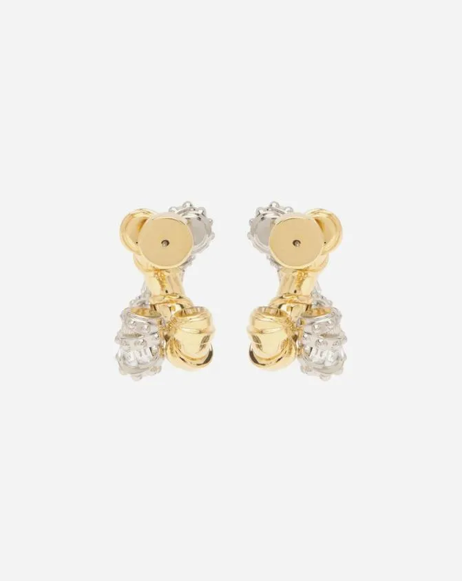 Women Jewelry Lanvin Baguette Mlodie Earrings Goldcrystal