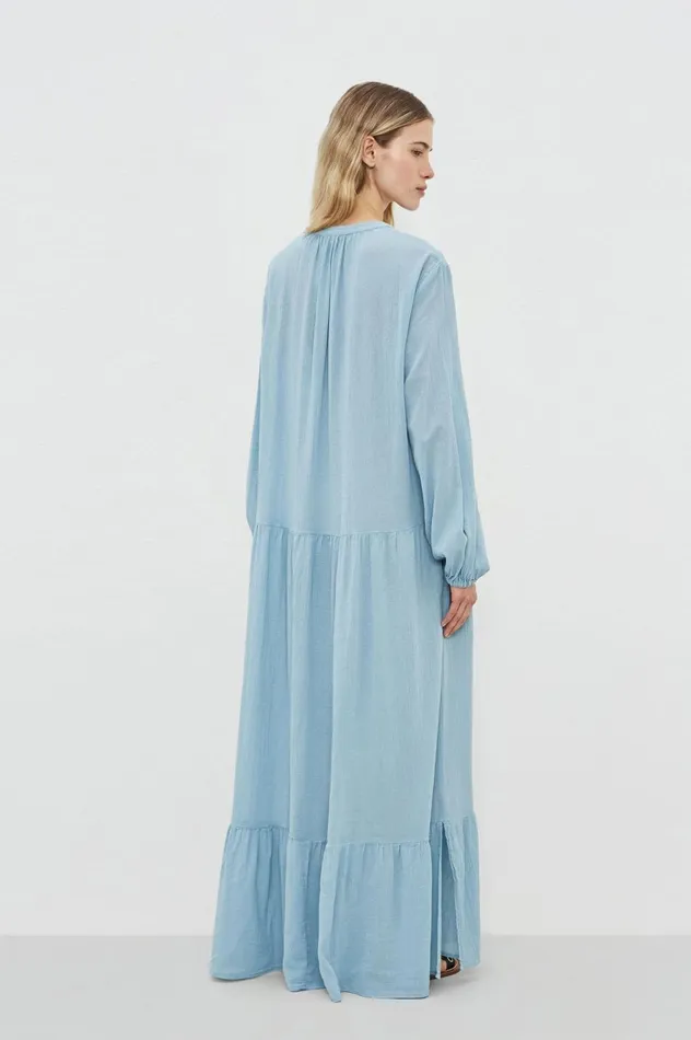 Women JOANNA 8211 Cotton Dress 8211 Avio Massimo Alba Dresses and Skirts