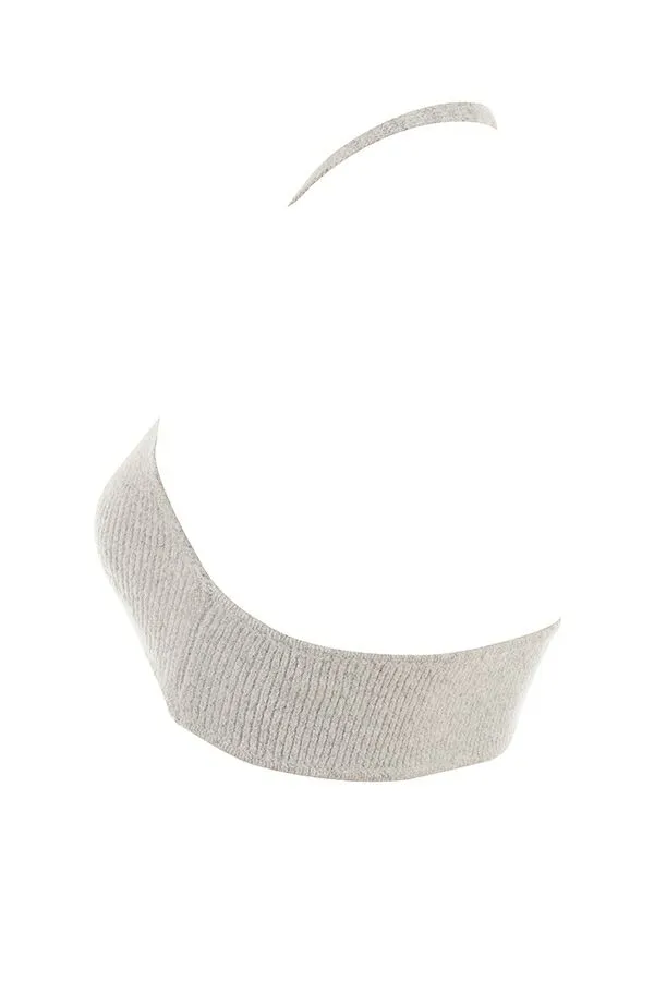 Women Jolene Oatmeal Ribbed Knit Bralette House Of CB Tops Women Jolene Oatmeal Ribbed Knit Bralette House Of CB Tops