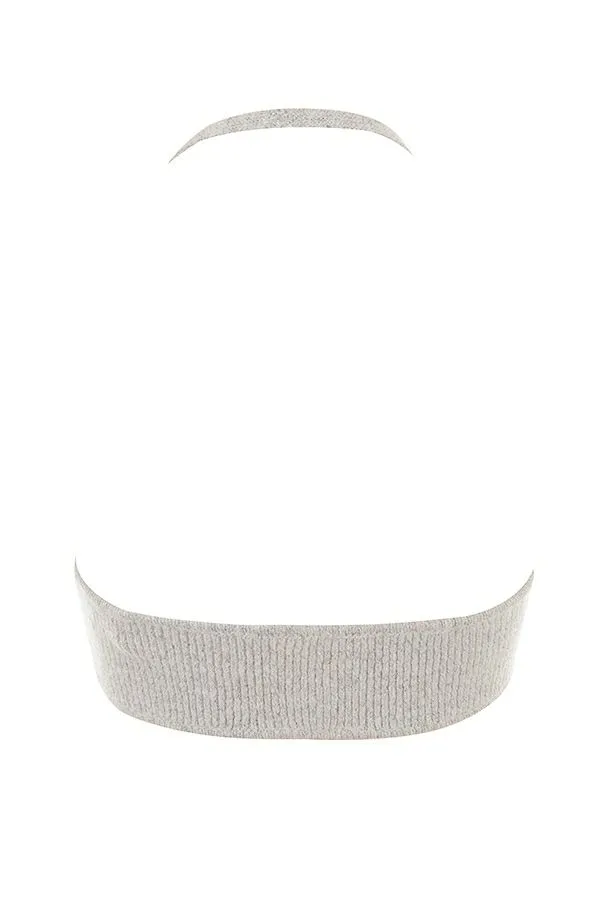 Women Jolene Oatmeal Ribbed Knit Bralette House Of CB Tops Women Jolene Oatmeal Ribbed Knit Bralette House Of CB Tops
