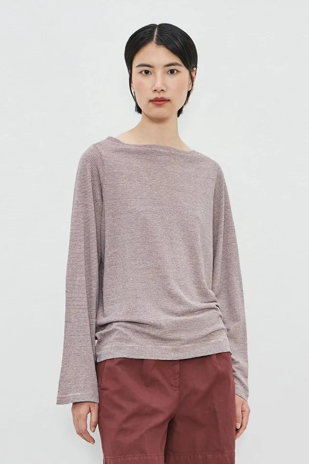 Women JOYCE 8211 Linen Cotton Jersey Boat Neck Tshirt 8211 Soft Pink Massimo Alba Tops Women JOYCE 8211 Linen Cotton Jersey Boat Neck Tshirt 8211 Soft Pink Massimo Alba Tops