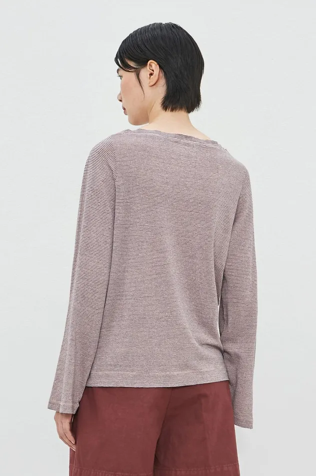 Women JOYCE 8211 Linen Cotton Jersey Boat Neck Tshirt 8211 Soft Pink Massimo Alba Tops Women JOYCE 8211 Linen Cotton Jersey Boat Neck Tshirt 8211 Soft Pink Massimo Alba Tops