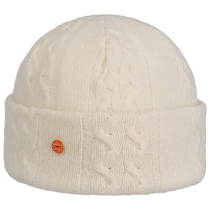 Women Joyce Cable Knit Beanie Beige Mayser Beanie Hats Women Joyce Cable Knit Beanie Beige Mayser Beanie Hats