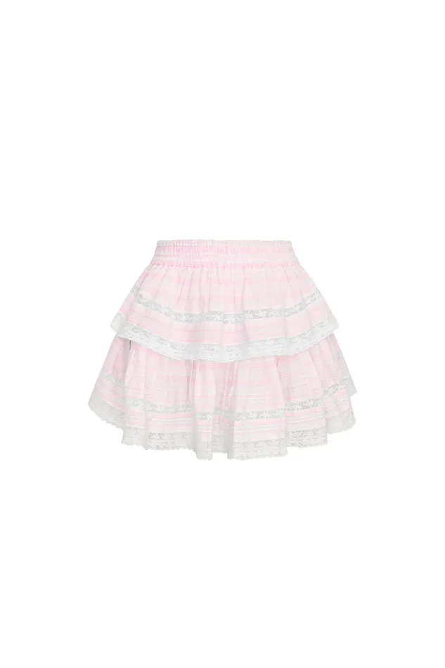 WomenKids Skirts LoveShackFancy Ruffle Mini Stripe Cotton Skirt Captiva Pink WomenKids Skirts LoveShackFancy Ruffle Mini Stripe Cotton Skirt Captiva Pink