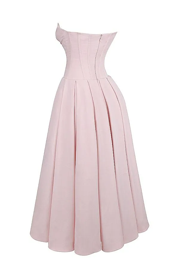 Women Lady Ballerina Pink Strapless Midi Dress House Of CB Dresses Women Lady Ballerina Pink Strapless Midi Dress House Of CB Dresses