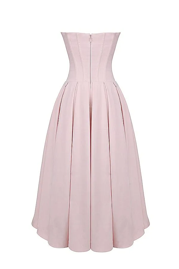 Women Lady Ballerina Pink Strapless Midi Dress House Of CB Dresses Women Lady Ballerina Pink Strapless Midi Dress House Of CB Dresses