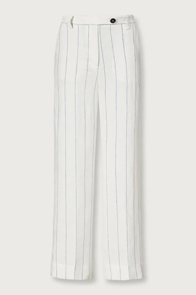 Women LAMIA 8211 Linen Trousers 8211 Azzurro Massimo Alba Trousers and Shorts Women LAMIA 8211 Linen Trousers 8211 Azzurro Massimo Alba Trousers and Shorts