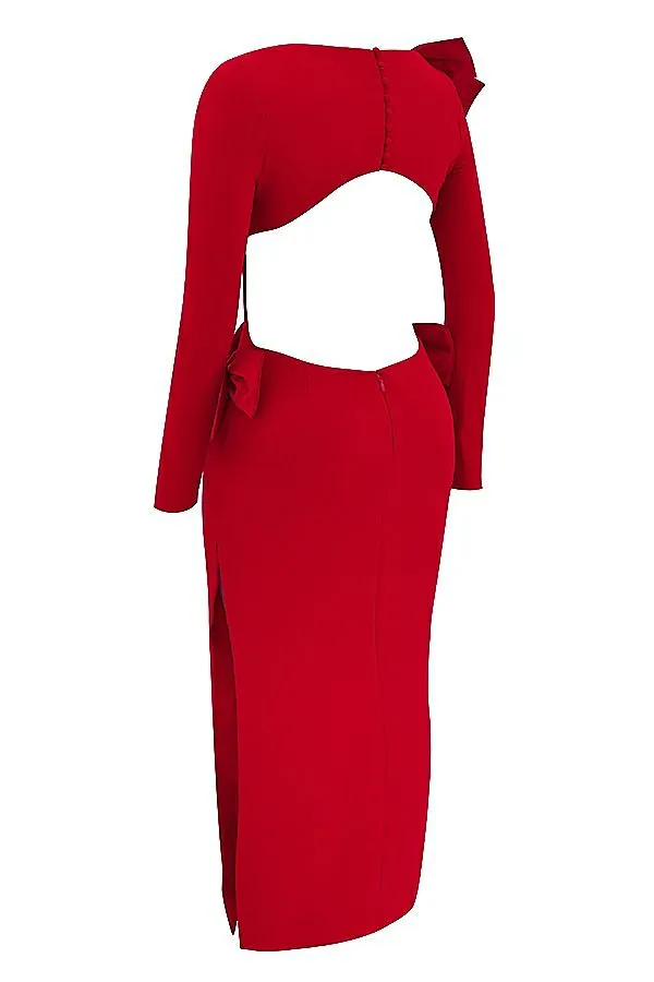 Women Lavele Red Bow Maxi Dress House Of CB Dresses