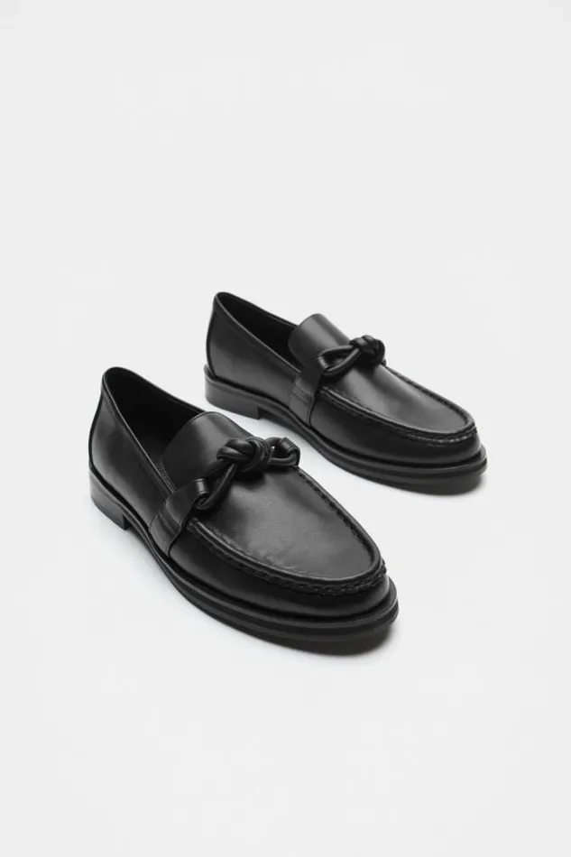 Women Loafers Seed Heritage Dakota Knot Detail Loafer Black