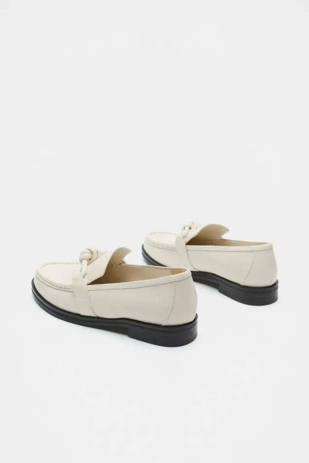 Women Loafers Seed Heritage Dakota Knot Detail Loafer Cream