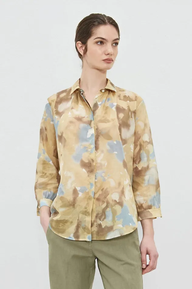 Women LOKY 8211 Cotton Shirt 8211 Avio Massimo Alba Shirts