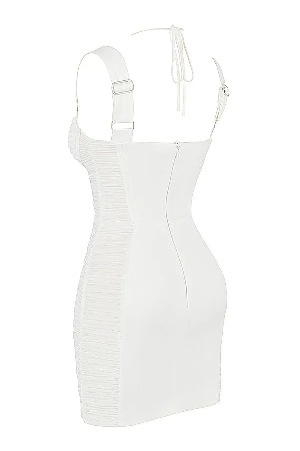 Women Lucinda White Ruched Corset Mini Dress House Of CB Dresses Women Lucinda White Ruched Corset Mini Dress House Of CB Dresses