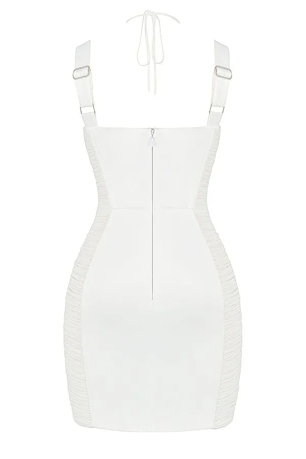 Women Lucinda White Ruched Corset Mini Dress House Of CB Dresses Women Lucinda White Ruched Corset Mini Dress House Of CB Dresses