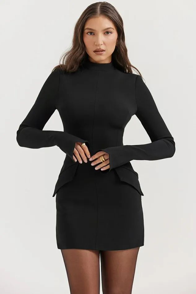 Women Mahalia Black Mini Dress House Of CB Dresses