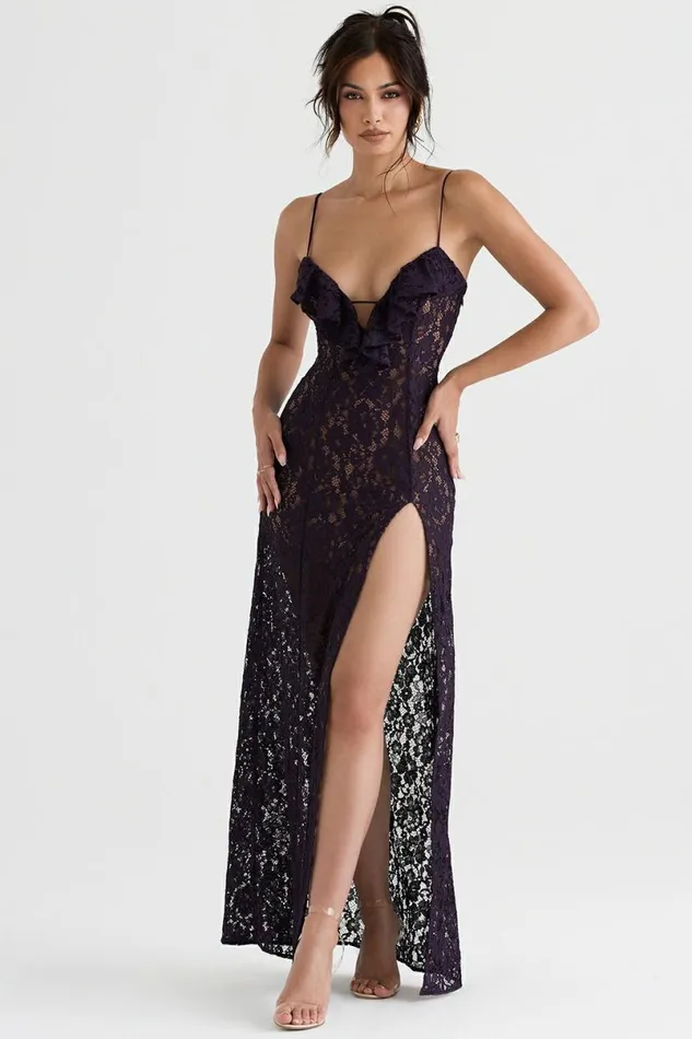 Women Malia Night Shade Lace Maxi Dress House Of CB Dresses