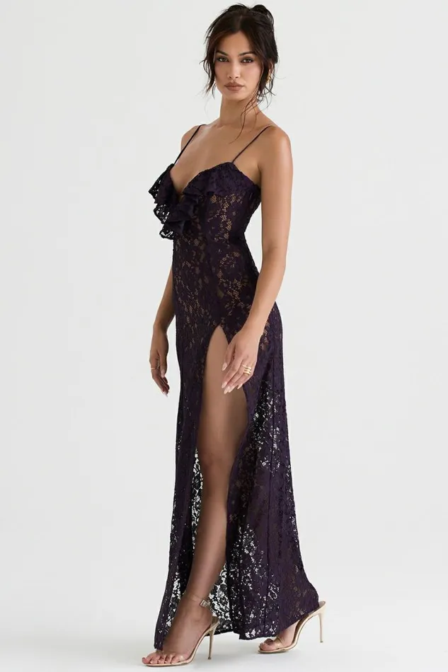 Women Malia Night Shade Lace Maxi Dress House Of CB Dresses Women Malia Night Shade Lace Maxi Dress House Of CB Dresses