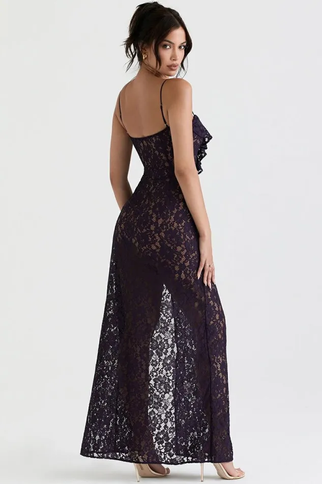 Women Malia Night Shade Lace Maxi Dress House Of CB Dresses Women Malia Night Shade Lace Maxi Dress House Of CB Dresses