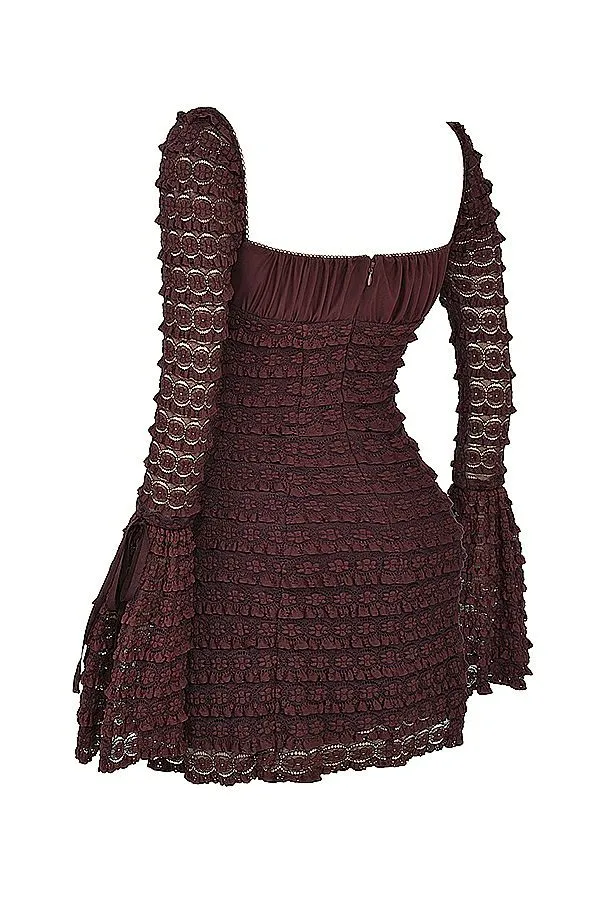 Women Marisa Espresso Lace Dress House Of CB Dresses