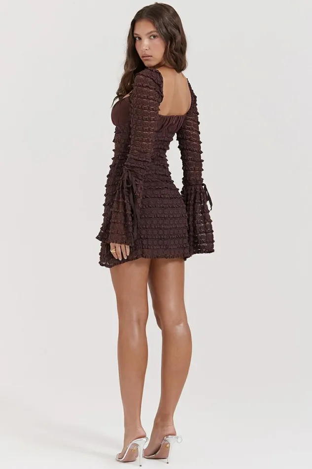 Women Marisa Espresso Lace Dress House Of CB Dresses