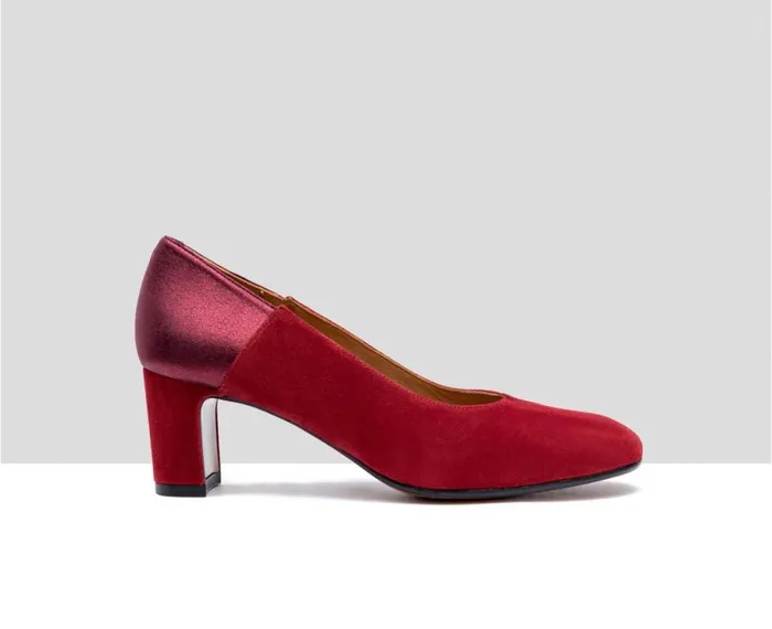 Women Medium Heel Audley Shoes Medium Heel Leather Shoe Fermina Burdeos